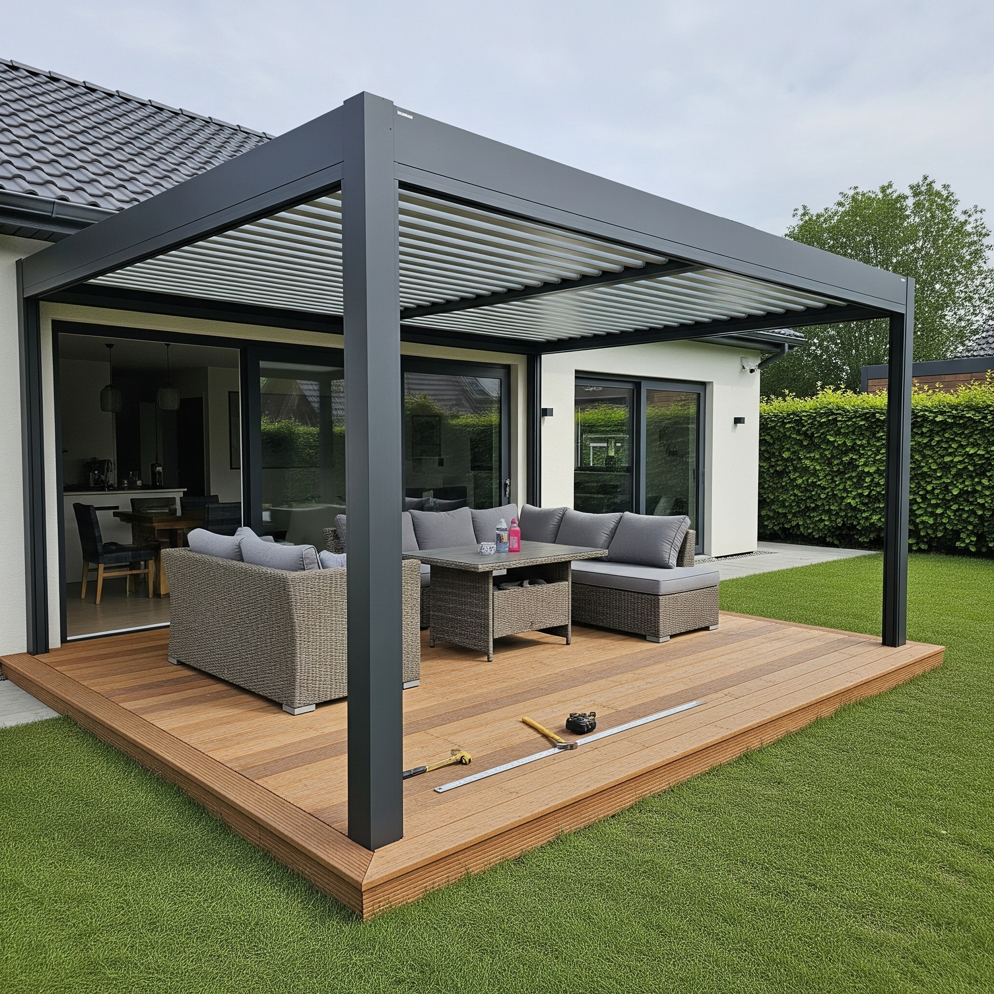 Pérgola Bioclimática instalada en una terraza